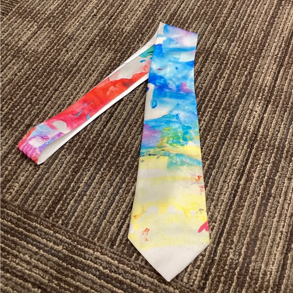 Chimp Art Necktie NWOT